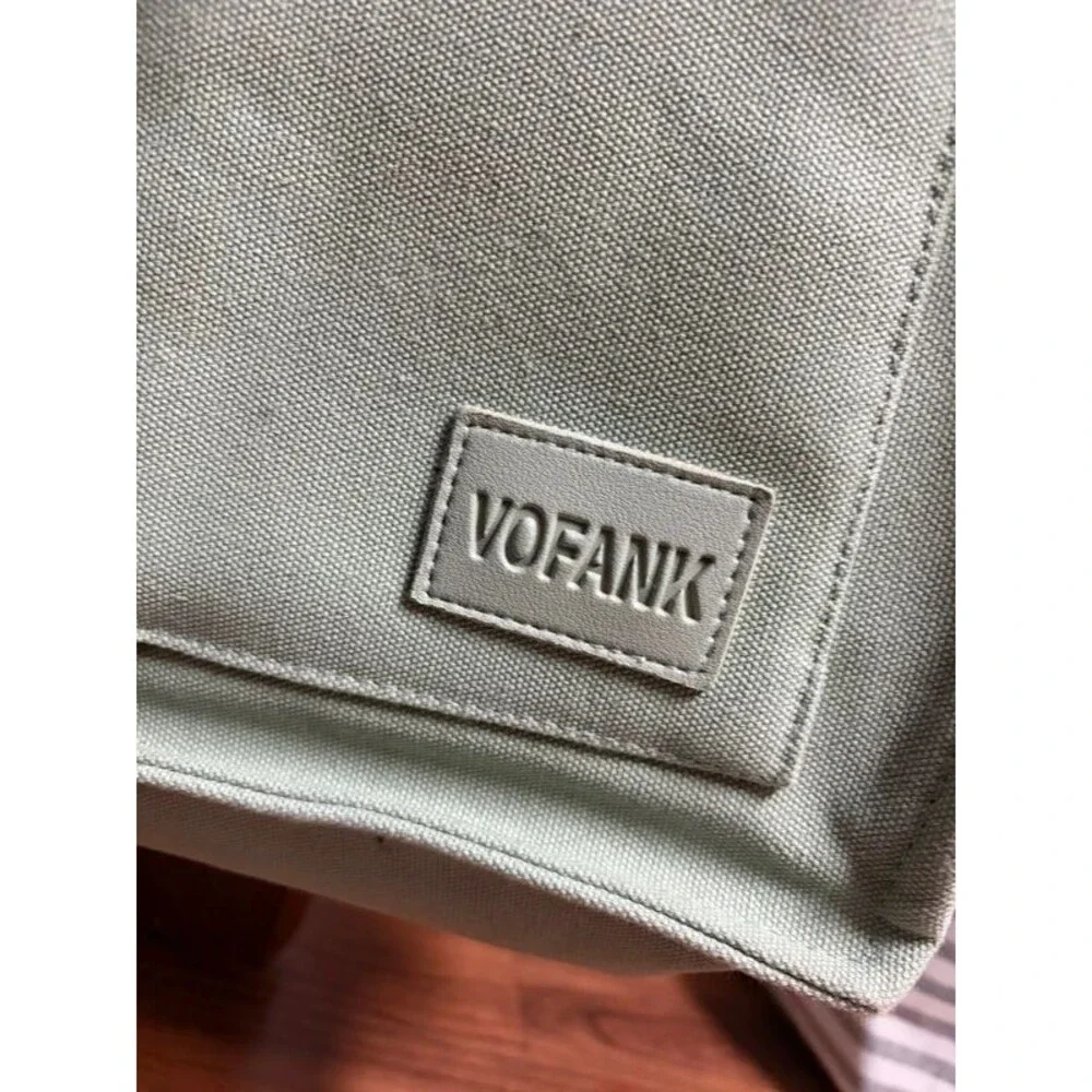 Vofank Canvas Tote Bag for Women with Pockets Large Crossbody Bag Satchel